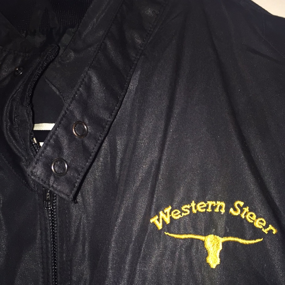 Vintage Western Steer Jacket Members Only Style